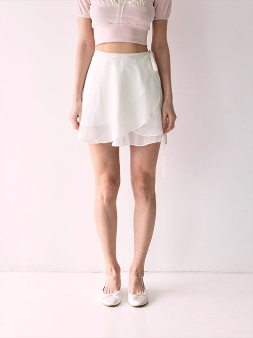 ブレアラップスカート / Blair wrap skirt (Ivory)