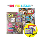 90s vibe sticker set (2pcs)