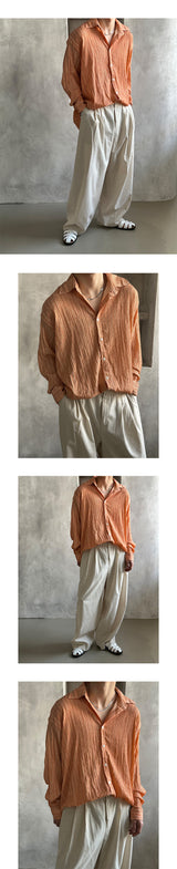 [S/S] Pigment dyeing wrinkle shirts(3color)