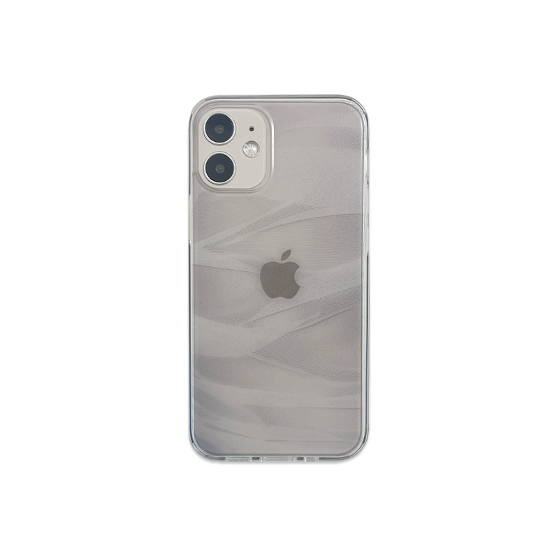 [MADE] see through jelly hard phone case (white)
