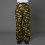 Section cotton cargo banding pants