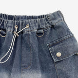 Amo Cargo denim string skirt