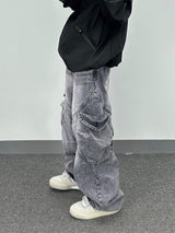 Ash curved cargo pants