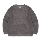 HOOD Logo mesh graphic knit