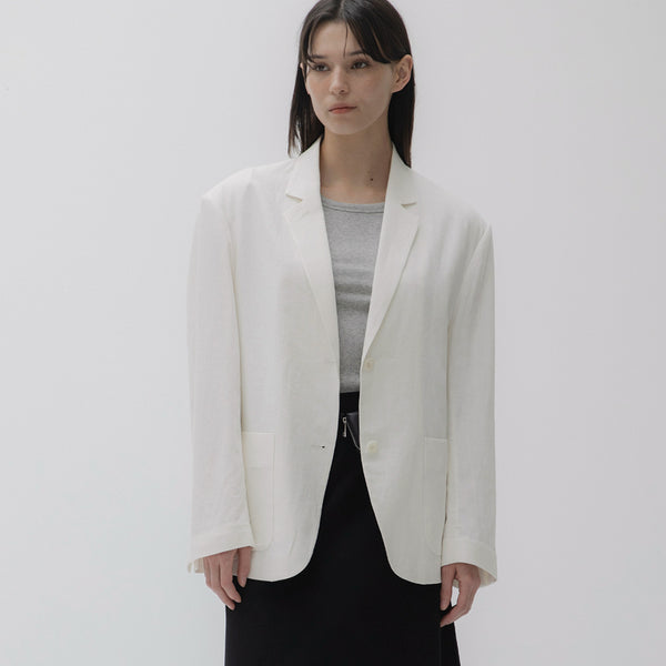 Linen cotton jacket (ivory)