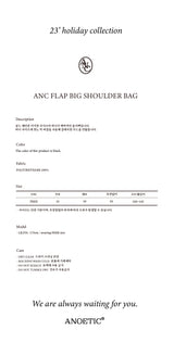 ANC FLAP BIG SHOULDER BAG_BLACK