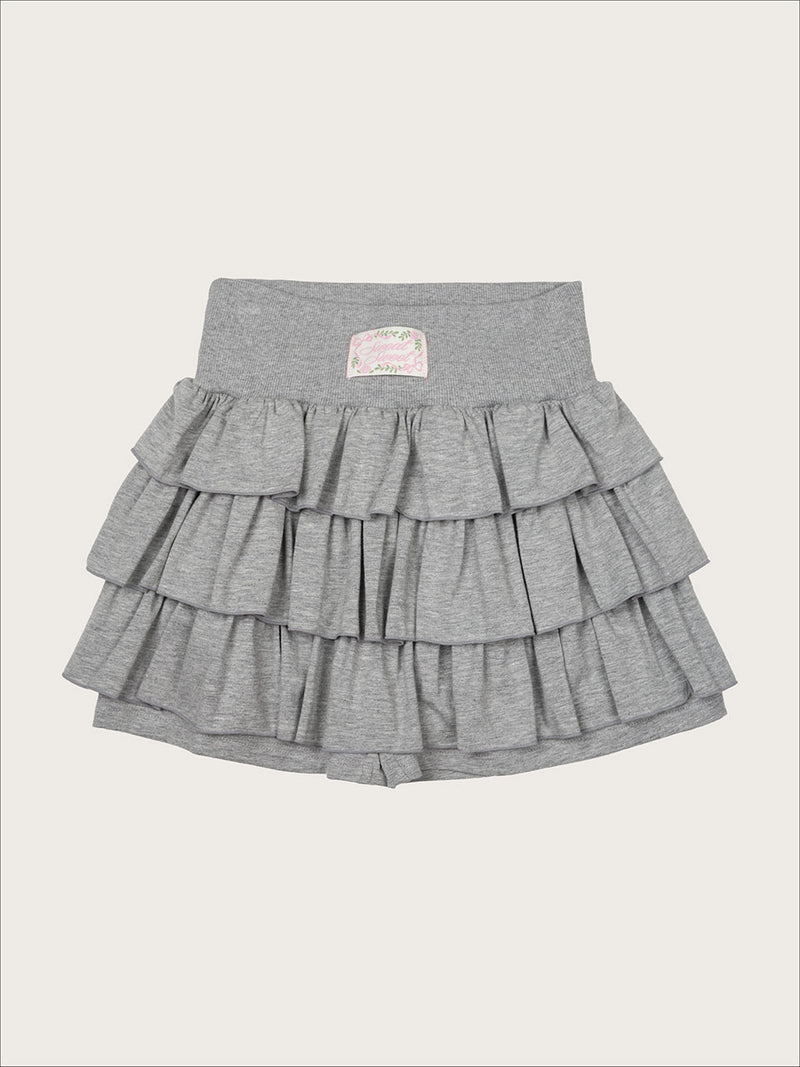 Cancan Mini Skirtpants_gray