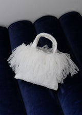 Lace Mini Tote Bag_White