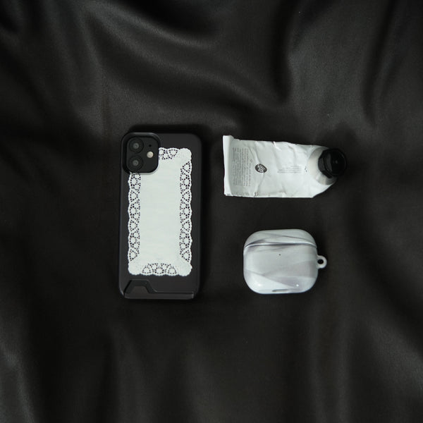 [MADE] silver bandage glossy airpod case