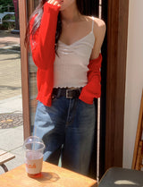 Cool Summer Round Knit Cardigan (6color)