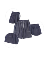 Indigo set-up denim shorts