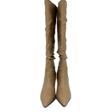 Stiletto Wrinkle Long Boots High Heels (3 Colors)