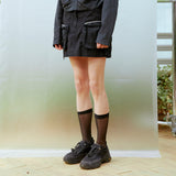 Cargo Mini Skirt (BLACK)