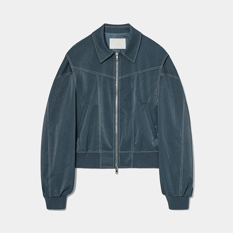 バイパーステッチレザージャケット/ASCLO Viper Stitch Leather Jacket (2color)