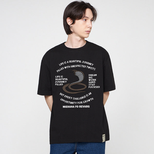 [UNISEX] 80s Snake Short Sleeve T-Shirt