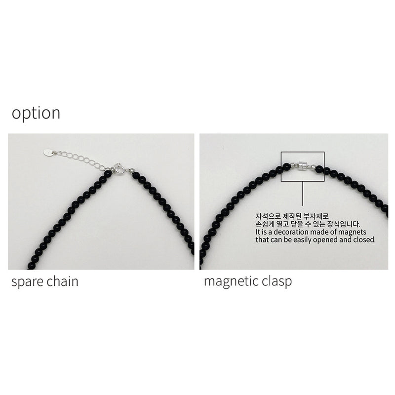 oval onyx bracelet (spare chain)