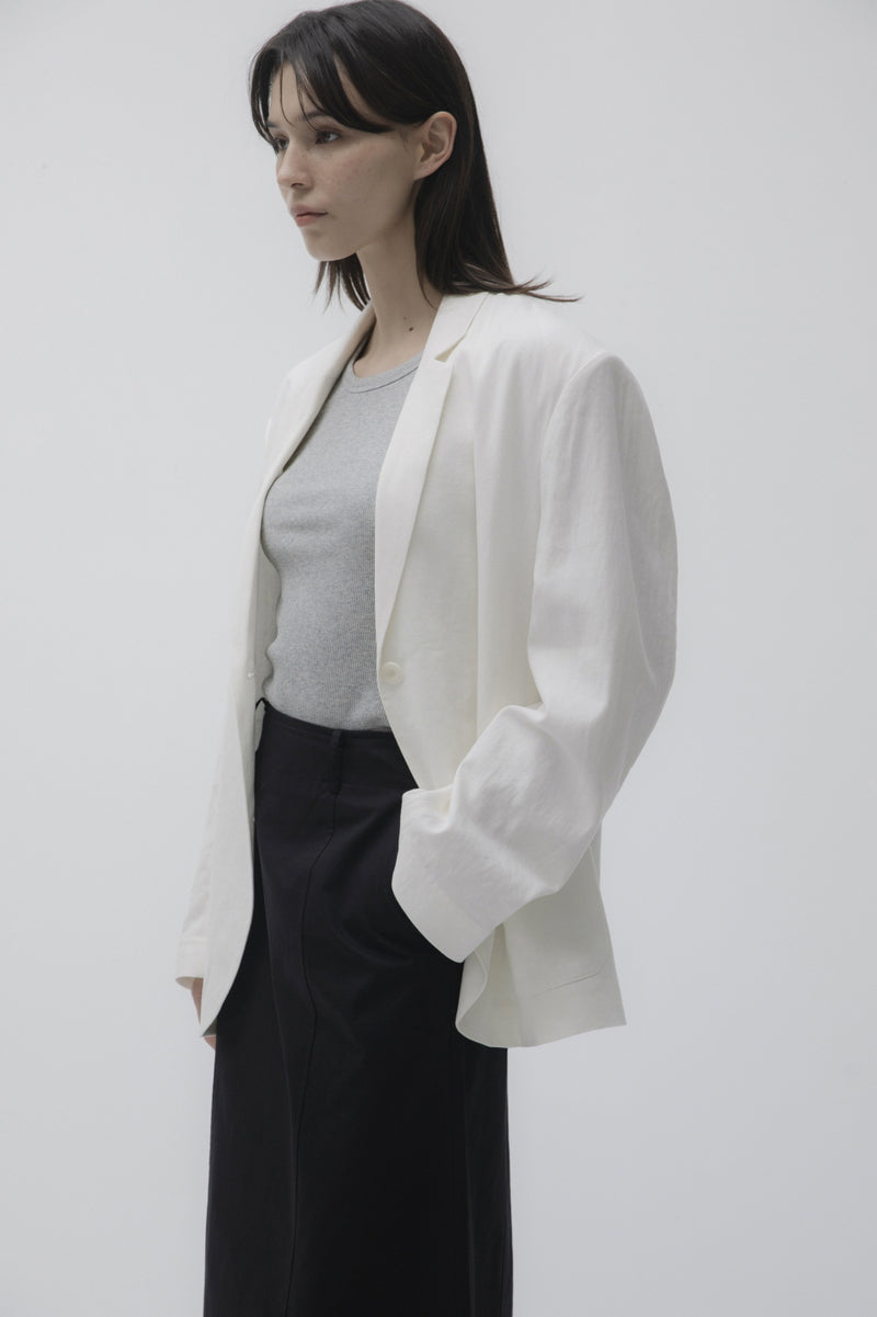 Linen cotton jacket (ivory)