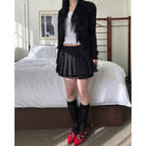Ribbon Pleat Mini Skirt