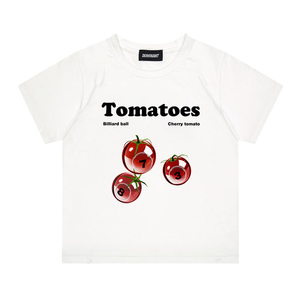 TomatoesクロップTシャツ　ホワイト