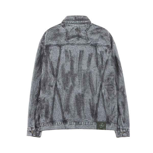 [24SS LSD COLLECTION] Dirty Washed Cotton Jacket_Dusty Black