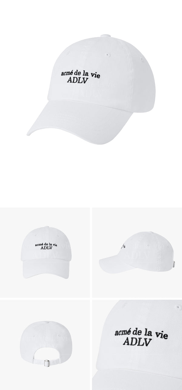 [24SS] BASIC SMALL LOGO BALL CAP WHITE