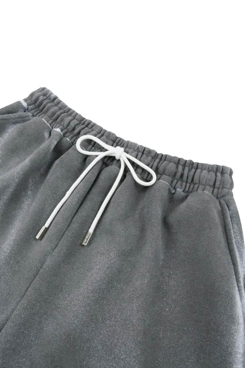 Dark Gray Washing Oversized Fit Shorts