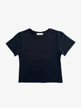 セミクロップショートスリーブTシャツ(5 colors)