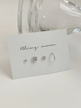 [4 set] four leaf clover piercing set