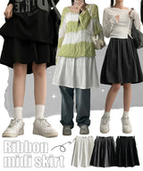 The Guineylon Ribbon Midi Skirt