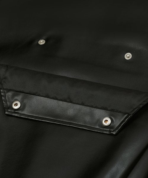 87-STAN024 [Vegan Leather] マルチポケットレザーベスト
