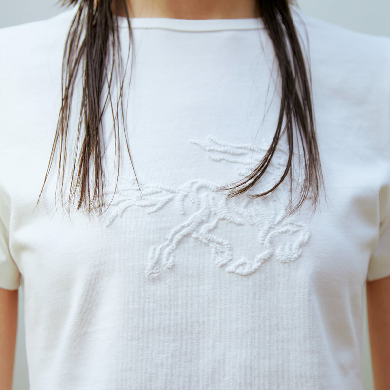 Horse Crop T-shirt (WHITE)