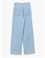 Nail summer denim wide light blue jeans (2 colors)