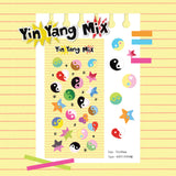 Star Yin-Yang mix sticker set (2pcs)