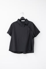 slanted collar half shirts(3colors)