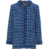 Deep blue tweed jacket