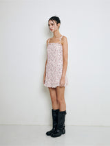フリルミニドレス / Frill mini dress (pink)