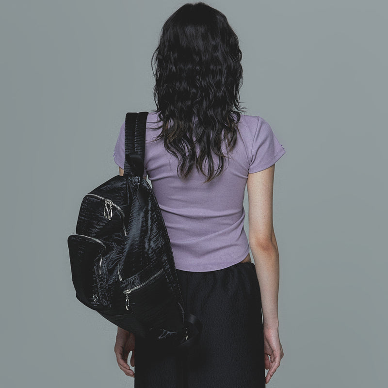 shell backpack (black)