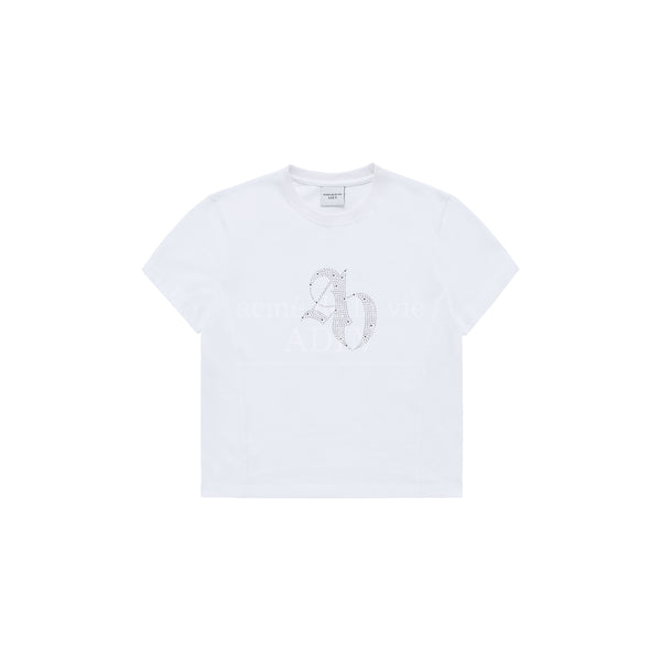 [24SS] シンボルホットフィクスクロップショートスリーブTシャツ（ホワイト）