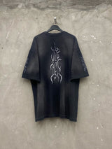 (Unisex)フレームフロントボックスTシャツ(2color)