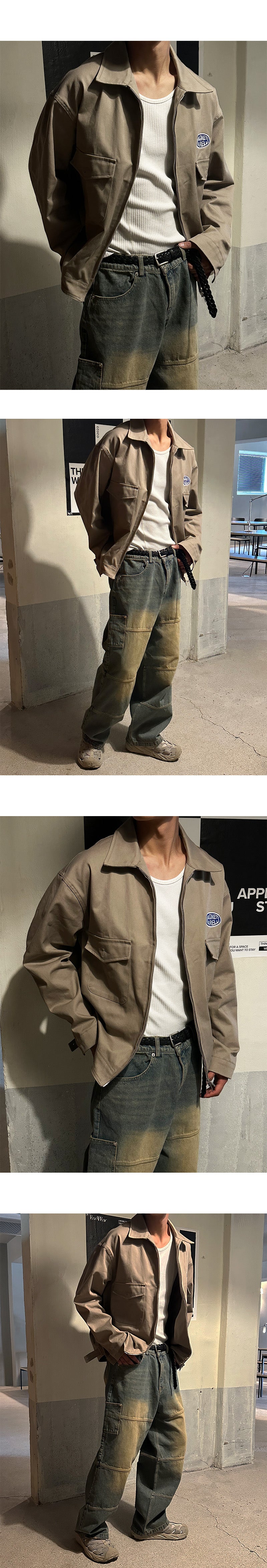 [S/S] Margnet patch work jacket(2color)