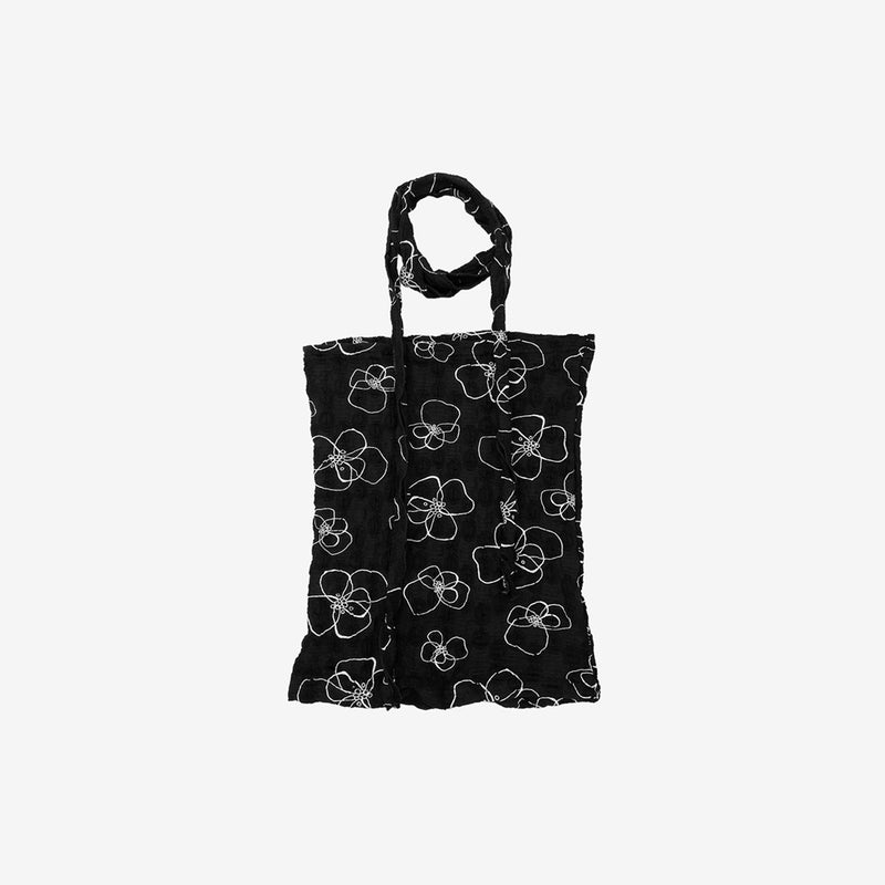 Ribet flower pattern sleeveless (mini muffler set)