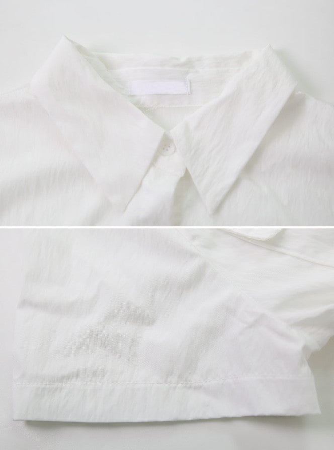 SR ポケットBasakサマークロップ半袖シャツ (3color)