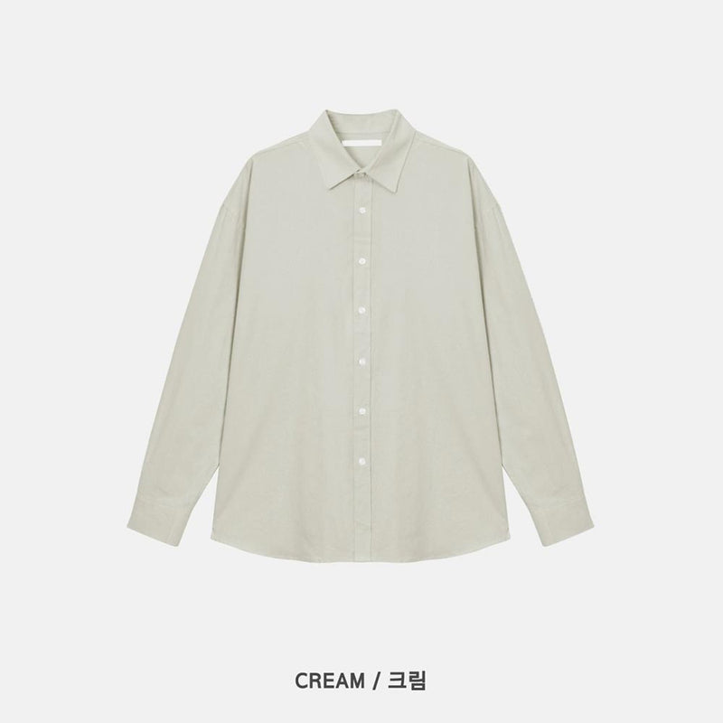 ASCLO Cotton Linen Overfit Shirt (10color)