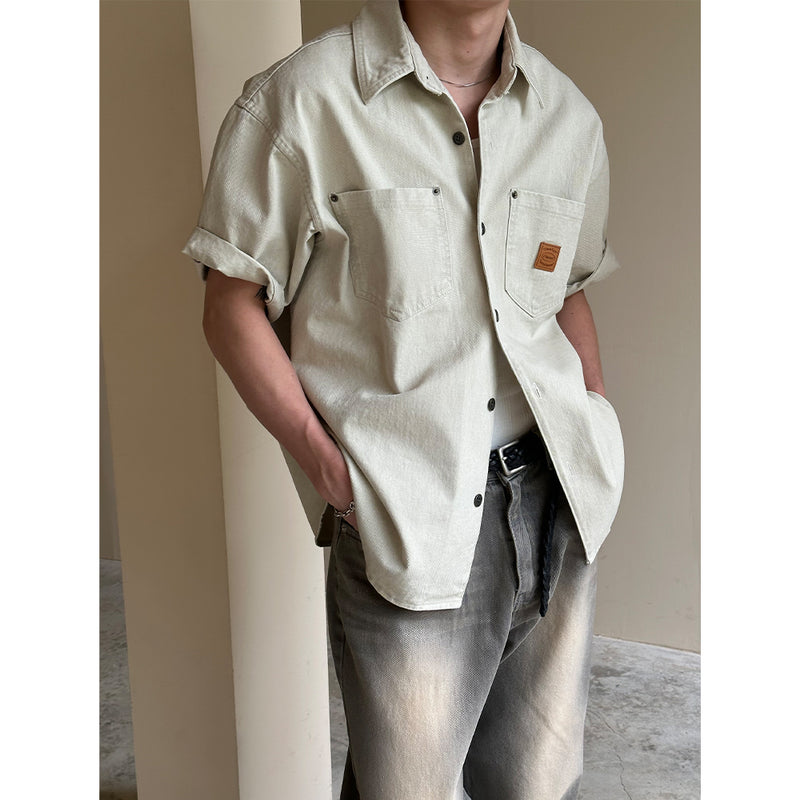 [S/S] Patch work shirts jacket(3color)