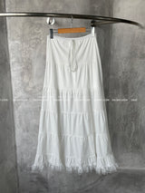 cancan lace maxi long skirt