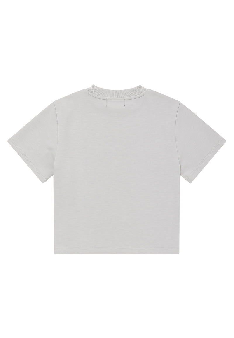 Silket cotton T-shirts - LIGHT GREY
