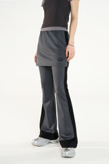 レイヤード ブーツカット ジャージー パンツ - 2 COLOR / Layered Bootcut Jersey Pants