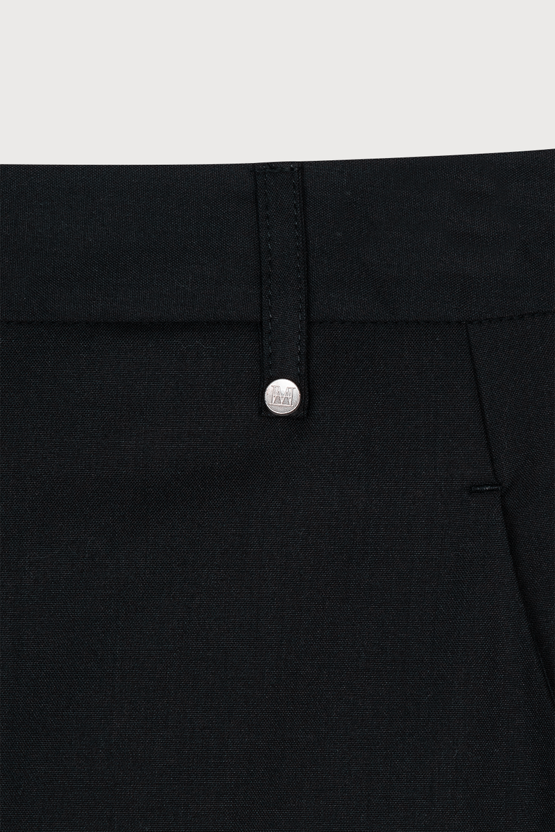 Slim Detail  Maxi Skirt Black