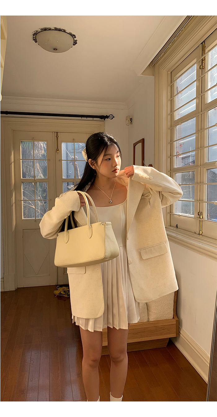 Salted Bow Linen Overfit Jacket