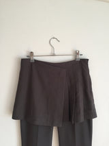 Cut slacks layered pants (2 colors)